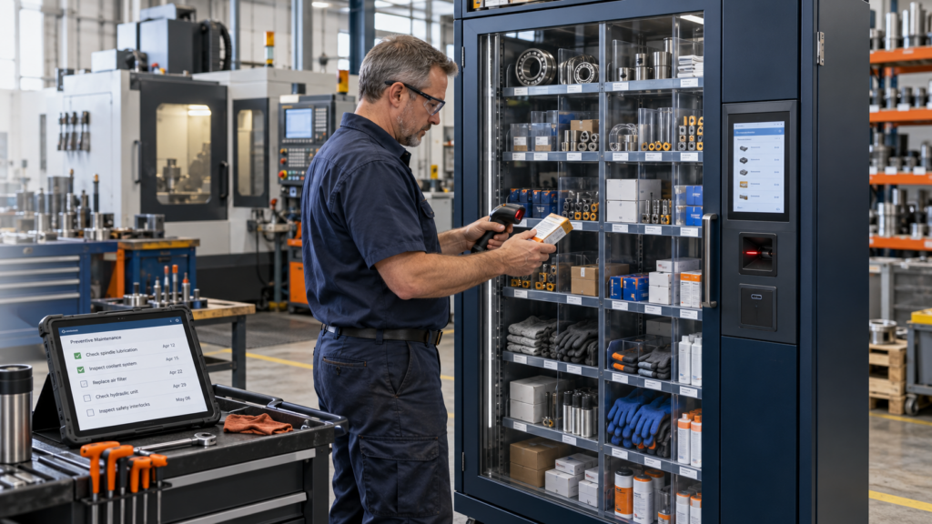 Smart parts cabinet, smarter maintenance
