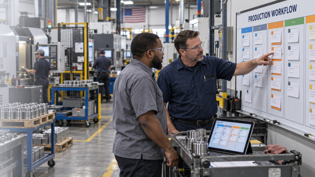 Factory workflow in action - Manufacturing International