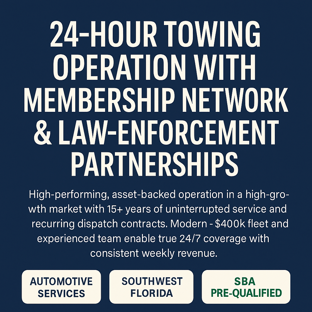 M-A Opportunity Western FL - Listings from Manufacturing International
