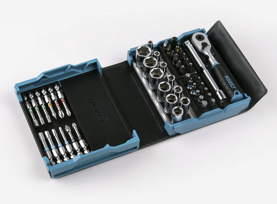 Hazet 2200SC-2 SmartCase 1/4" Drive Bit/Socket Set with Ratchet, 50 Pieces - Image 3