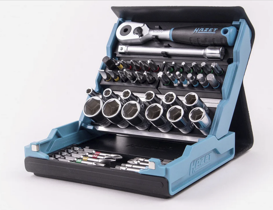 Hazet 2200SC-2 SmartCase 1/4" Drive Bit/Socket Set with Ratchet