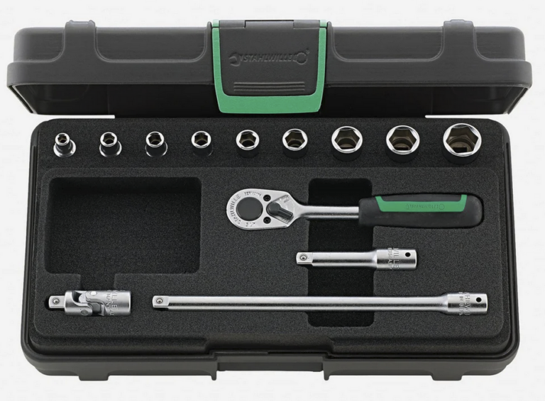 Stahlwille 40/9/4 Socket Set 1/4